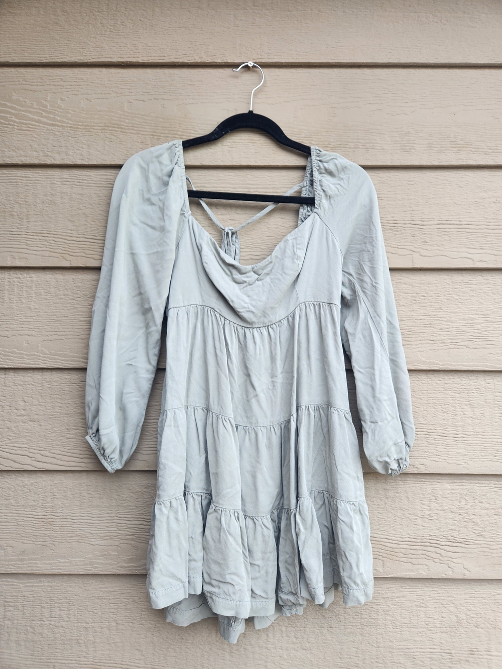 Sage Green Long Sleeve Dress